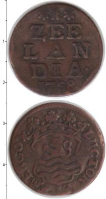 Продать Монеты Зеландия 1 дьюит 1758 Медь