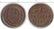 Продать Монеты Швейцария 1 ангстер 1843 Медь