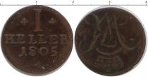 Продать Монеты Германия 1 геллер 1805 Медь