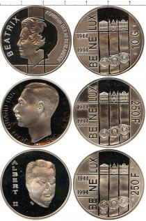 Продать Подарочные монеты Бельгия Бенелюкс 1994 Серебро