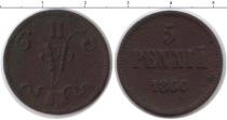 Продать Монеты Финляндия 5 копеек 1866 Медь