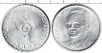 Продать Монеты Чехословакия 1000 крон 1980 Серебро