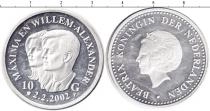 Продать Монеты Нидерланды 10 гульденов 2002 Серебро