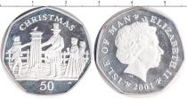 Продать Монеты Остров Мэн 50 пенсов 2001 Серебро
