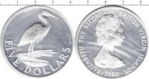 Продать Монеты Виргинские острова 5 долларов 1980 Серебро