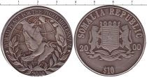 Продать Монеты Сомали 10 долларов 2000 Медно-никель