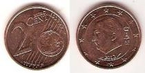 Продать Монеты Бельгия 2 евроцента 2012 сталь с медным покрытием