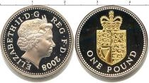 Продать Монеты Великобритания 1 фунт 2008 Серебро