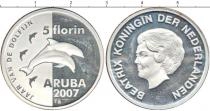 Продать Монеты Аруба 5 флоринов 2007 Серебро