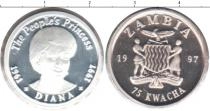 Продать Монеты Замбия 75 квач 1997 Серебро