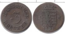 Продать Монеты Саксония 3 крейцера 1829 Медь
