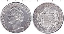 Продать Монеты Саксония 2 марки 1855 Серебро