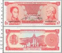 Продать Банкноты Венесуэла 5 боливар 1989 