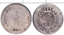 Продать Монеты Вюртемберг 1/2 крейцера 1834 