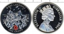 Продать Подарочные монеты Гибралтар День- Д 2004 Медно-никель
