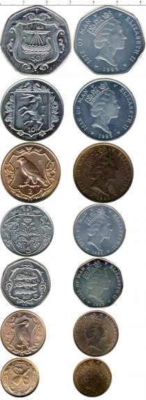 Продать Подарочные монеты Остров Мэн Выпуск 1985 года 1985 