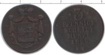 Продать Монеты Вальдек-Пирмонт 3 пфеннига 1825 Медь