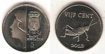 Продать Монеты Синт-Эстатиус 5 центов 2013 Сталь покрытая никелем