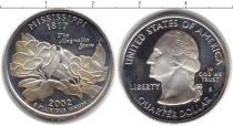 Продать Монеты США 25 центов 2002 Серебро