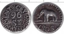 Продать Монеты Цейлон 96 стиверов 1808 Серебро