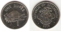 Продать Монеты Сейшелы 1 рупия 2010 Сталь покрытая никелем