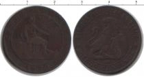 Продать Монеты Испания 5 песет 1870 Медь