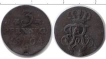 Продать Монеты Бранденбург 3 пфеннига 1804 Медь