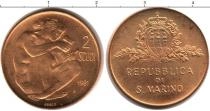 Продать Монеты Сан-Марино 2 скуди 1981 Золото