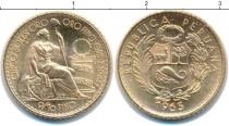 Продать Монеты Перу 5 соль 1965 Золото