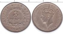 Продать Монеты Восточная Африка 3 пенса 1943 Медно-никель