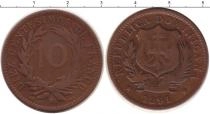 Продать Монеты Доминиканская республика 10 сентим 1891 Бронза