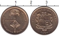 Продать Монеты Андорра 2 сентима 2004 Латунь
