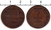 Продать Монеты Вальдек 4 пфеннига 1761 Медь