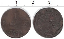 Продать Монеты Гессен-Дармштадт 1 пфенниг 1805 Медь