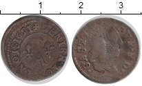 Продать Монеты Франция 1 торнуа 1651 Медь