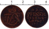 Продать Монеты Саксен-Веймар-Эйзенах 1 пфенниг 1755 Медь