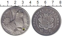 Продать Монеты Андорра 10 динерс 2014 Серебро