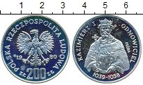 Продать Монеты Польша 200 злотых 1980 Серебро