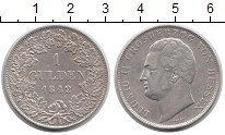 Продать Монеты Гессен-Дармштадт 1 гульден 1842 Серебро