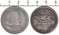 Продать Монеты США 3 марки 1893 Серебро