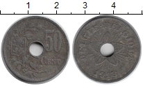 Продать Монеты Бельгия 50 центов 1918 Цинк