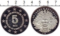 Продать Монеты Австрия 5 экю 1995 Серебро