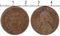 Продать Монеты Мартиника 50 сентим 1922 Медно-никель
