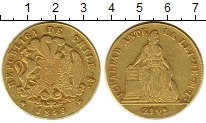 Продать Монеты Чили 20 динар 1849 Золото