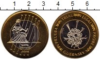Продать Монеты Гернси 1 евро 2003 Биметалл