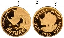 Продать Монеты ЮАР 1/10 унции 1995 Золото