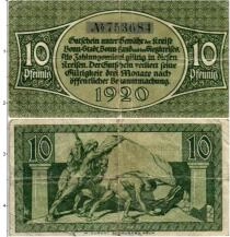 Продать Банкноты Германия : Нотгельды 10 пфеннигов 1920 