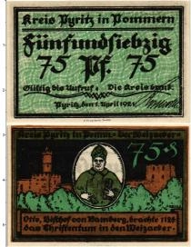 Продать Банкноты Германия : Нотгельды 75 пфеннигов 1921 