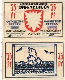 Продать Банкноты Германия : Нотгельды 75 пфеннигов 1921 