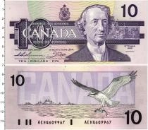 Продать Банкноты Канада 10 долларов 1989 